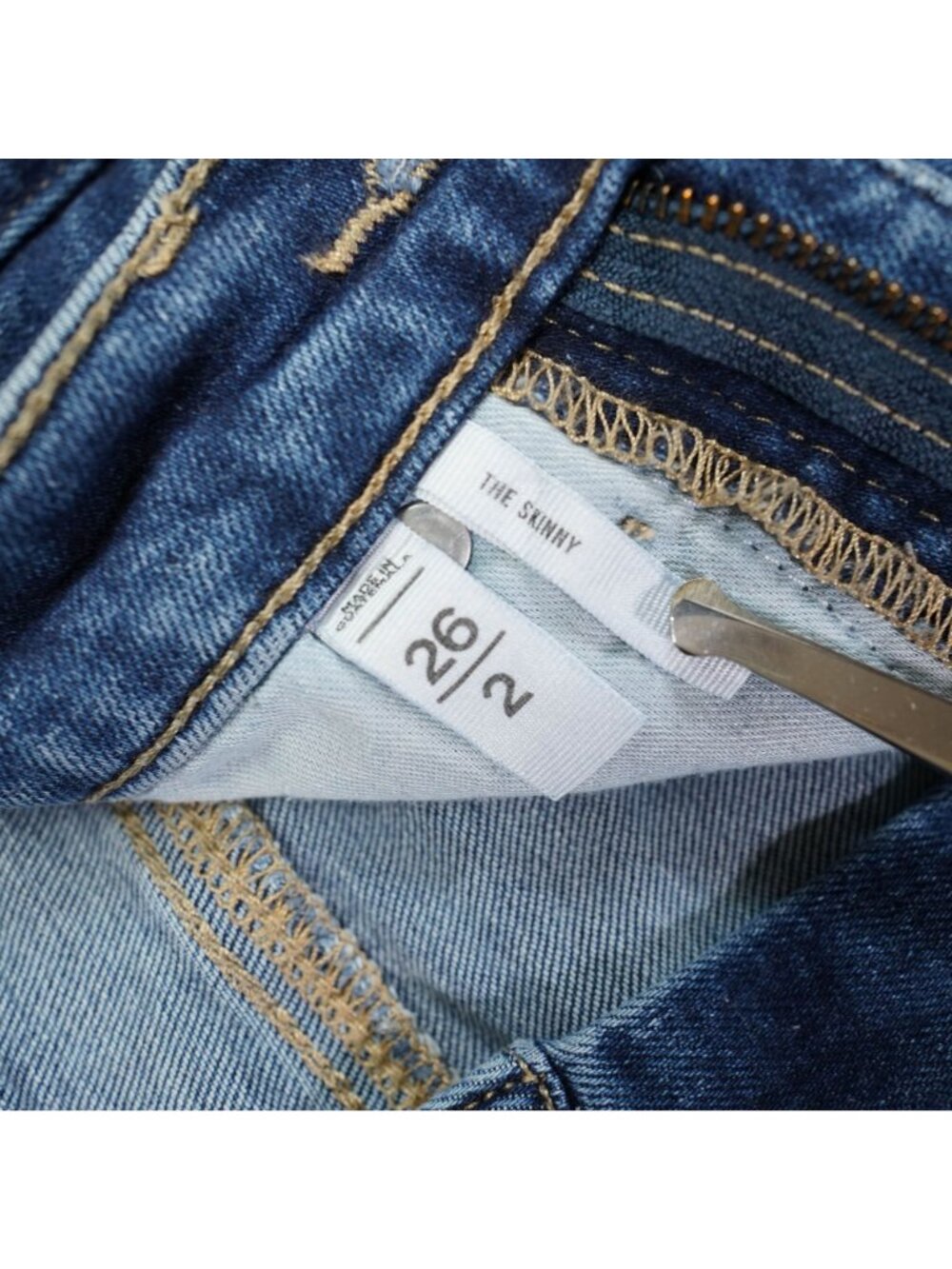 Lot of 2 Ann Taylor Loft Jean Womens 26/2 Skinny & High Waist Denim Stretch - Picture 4 of 11